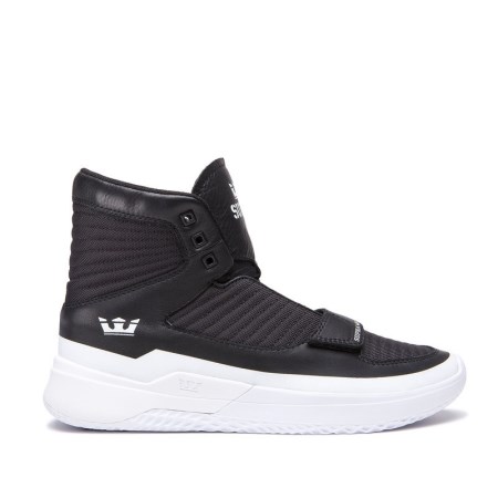 Supra Theory Mens High Tops Shoes Black UK 40VMH